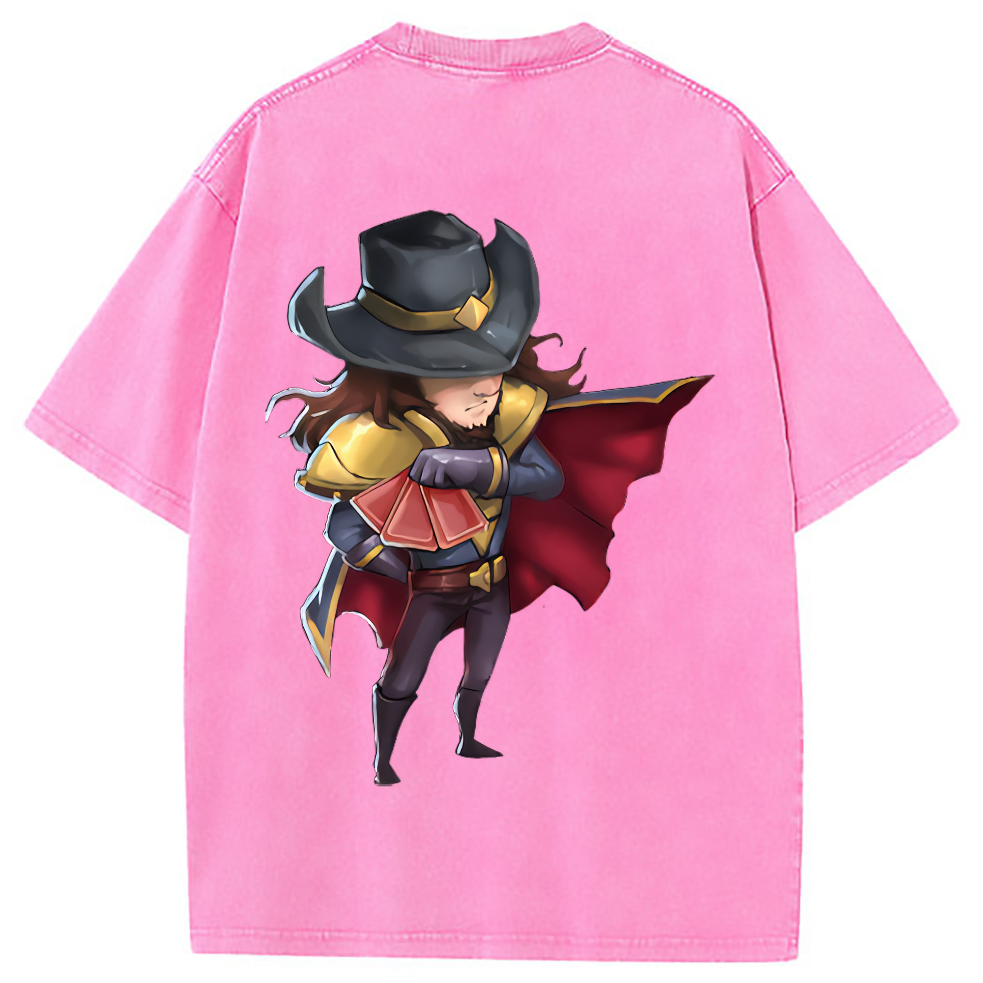 （画像用） リーグ・オブ・レジェンド League of Legends LOL 綿100% ヴィンテージ風 半袖Tシャツ（背面プリント）